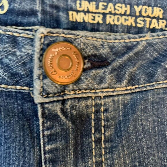 Avenue Jeans Women Size 16 Bedazzled Denim Studded Crystal Bootcut Y2K Rock Star - Picture 13 of 16